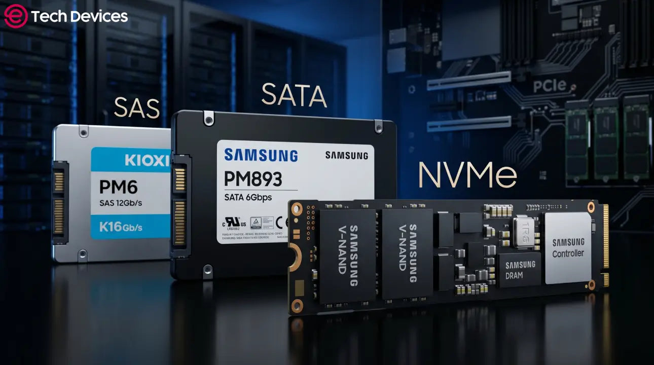 SAS vs SATA vs NVMe Enterprise SSD
