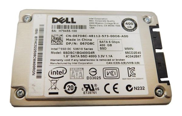 009TVP Dell 400GB uSATA 6Gb/s MLC Mix Use 1.8-inch Enterprise Solid State Drive