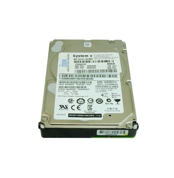 00AD056 IBM 300GB 10000RPM SAS 6GB/s 2.5-inch Hard Disk Drive