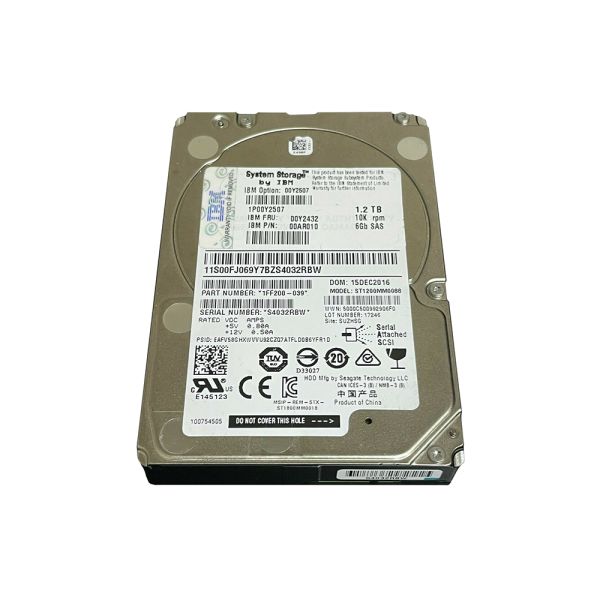 00AR010 IBM 1.2TB 10000RPM SAS 6Gb/s 2.5-inch Hard Drive