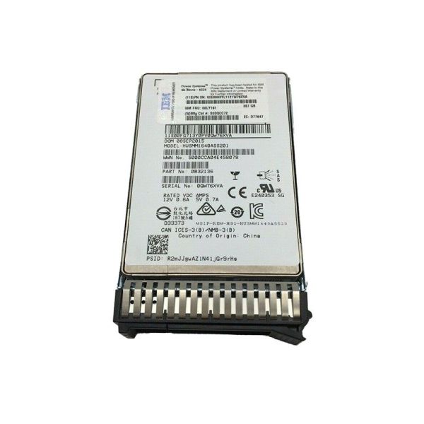 00E8693 IBM 387GB SAS 12Gb/s 2.5-Inch Solid State Drive for Power7 System