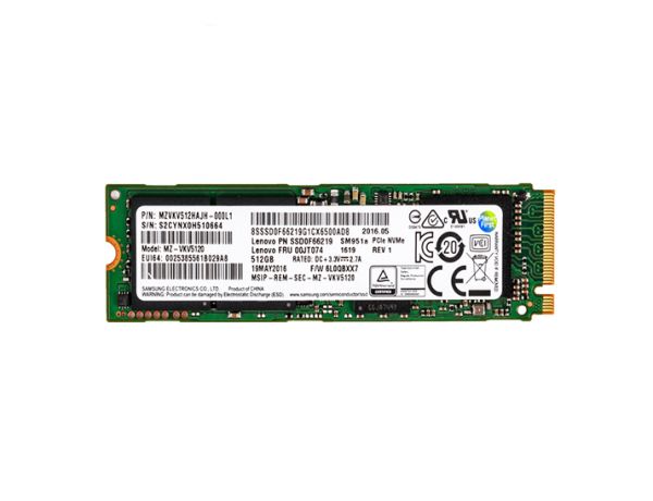 00JT074 Lenovo 512GB PCI-E M.2 Solid State Drive
