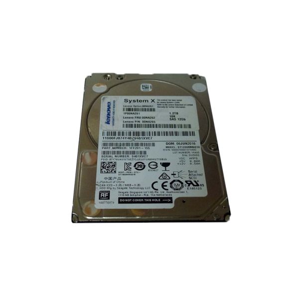 00NA261 IBM 1.2TB 10000RPM SAS 12Gb/s 512E 2.5-inch Hard Drive
