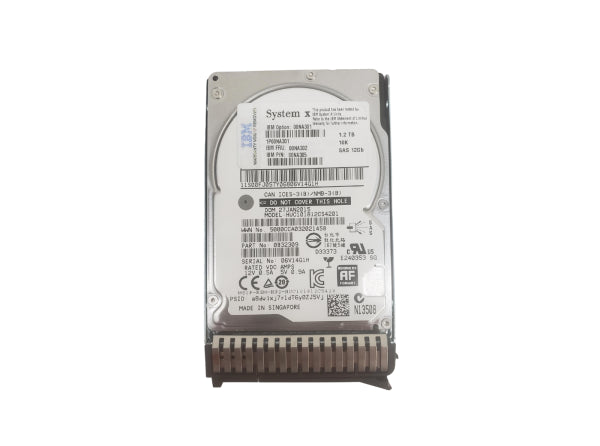00NA301 Lenovo 1.2TB 10000RPM SAS 12Gb/s 2.5-inch Self Encrypting Drive