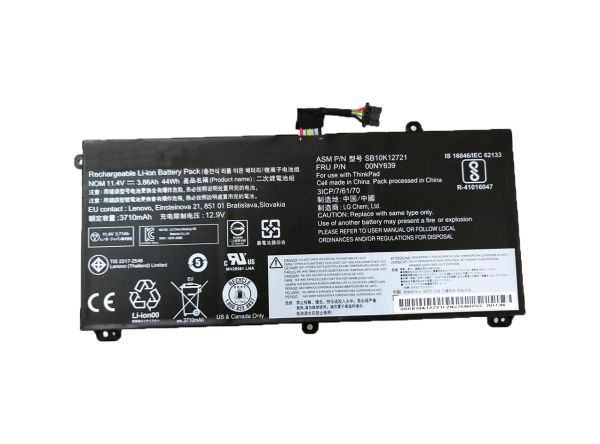 00NY639 Lenovo 3610-mAh 3.91Ah 44Wh 11.25V Li-Ion Battery for ThinkPad T550 T550S / T560 / W550 / W550S