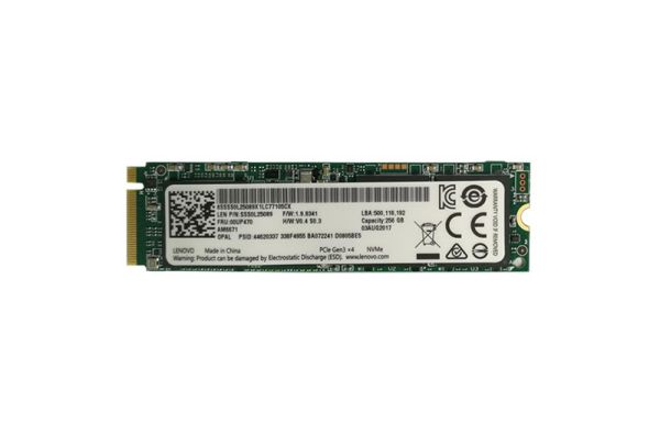 00UP470 Lenovo 256GB NVMe PCI Express 3.0 x4 M.2 2280 Solid State Drive