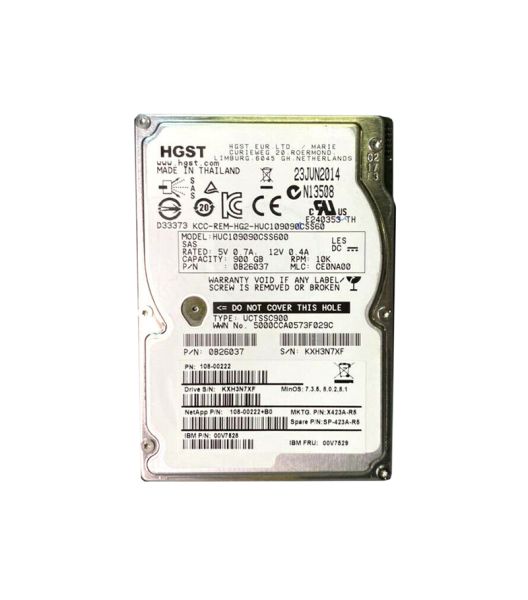 00V7528 IBM 900GB 10000RPM SAS 6Gb/s 64MB Cache 2.5-inch Hard Drive