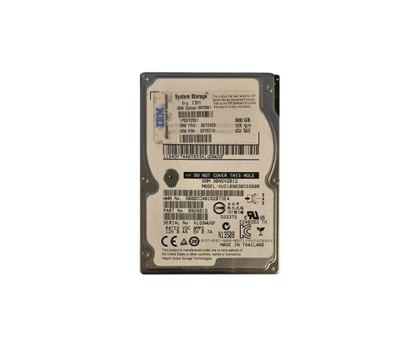 00Y2501 IBM 300GB 10000RPM SAS 2.5-inch Hard Drive