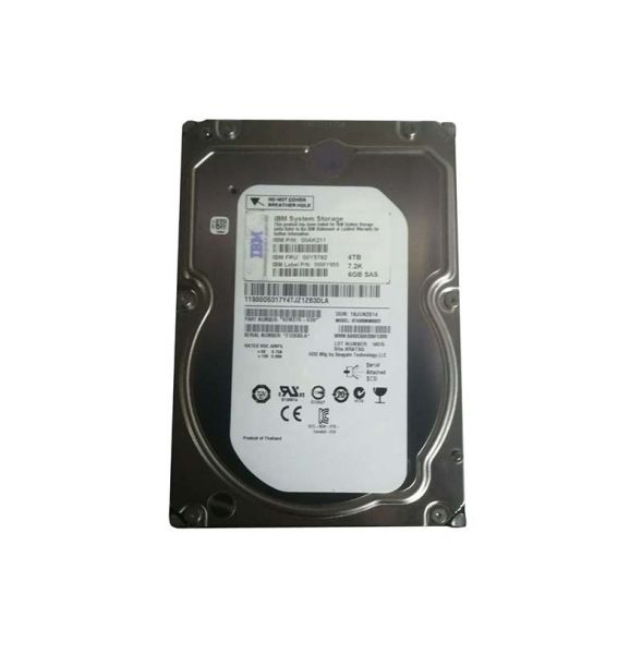 00Y5782 IBM 4TB 7200RPM SAS 6Gb/s 128MB Cache 3.5-Inch Hard Drive for Storwize V5000
