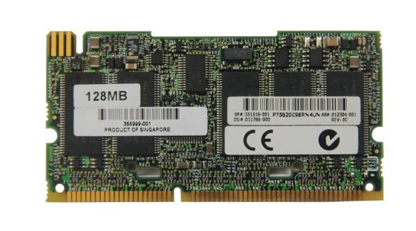 011786-001 HP 128MB Battery Backed Write Cache (BBWC) Enabler Memory for Smart Array 641/642 Controllers