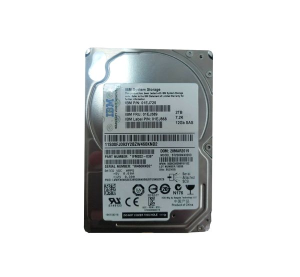 01EJ589 IBM 2TB 7200RPM SAS-1200 2.5-inch Hard Drive