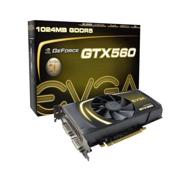 01G-P3-1460-KR EVGA Nvidia GeForce GTX 560 1GB GDDR5 256-Bit PCI Express 2.0 x16 Video Graphics Card