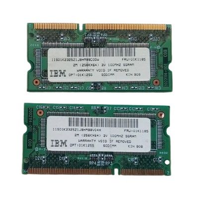 01K1185 IBM 2MB PC-100 DDR-100MHz non- ECC Unbuffered CL2 144-Pin SODIMM Memory Module