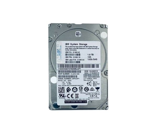 01NN116 IBM 1.8TB 10000RPM SAS 12Gb/s 2.5-Inch Hard Drive for V5000 Gen2