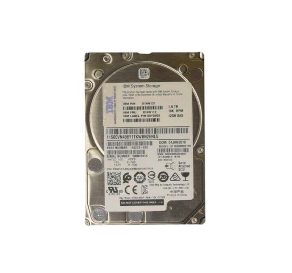 01NN131 IBM 1.8TB 10000RPM SAS 12Gb/s 2.5-Inch Hard Drive