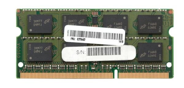 03T6457 Lenovo 4GB DDR3-1600MHz PC3-12800 non-ECC Unbuffered CL11 204-Pin SoDimm 1.35V Low Voltage Memory Module