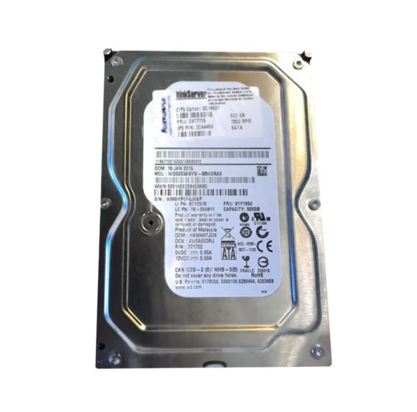 03T7705 Lenovo 500GB 7200RPM SATA 6Gb/s 3.5-inch Hard Drive