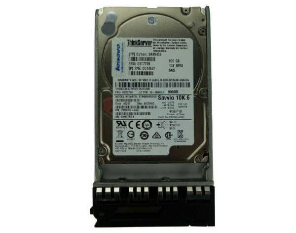 03X3789 Lenovo 900GB 10000RPM SAS 6Gbps 2.5-inch Hard Drive