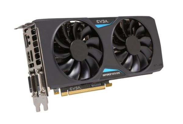 04G-P4-2976-KR EVGA GeForce GTX 970 4GB GDDR5 256-Bit PCI Express 3.0 SLI Support ACX 2.0 Video Card