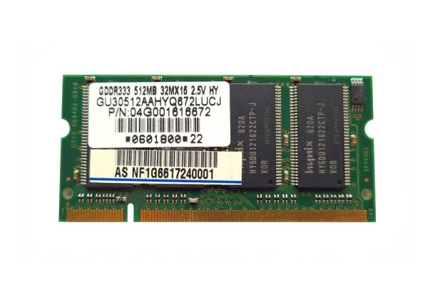 04G001616672 Asus 512MB DDR-333MHz PC2700 Non-ECC Unbuffered CL2.5 200-Pin SODIMM 2.5V Dual Rank Memory Module