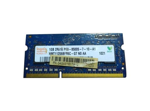 04G001617A12 Asus 1GB DDR3-1066MHz PC3-8500 Non-ECC Unbuffered CL7 204-Pin SODIMM 1.5V Dual Rank Memory Module