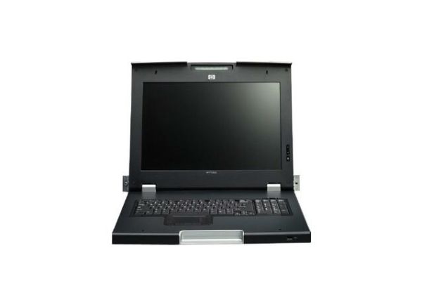 04U133 Dell 15-inch Rack Mount TFT Monitor With Rails 1U No Keyboard and Mouse