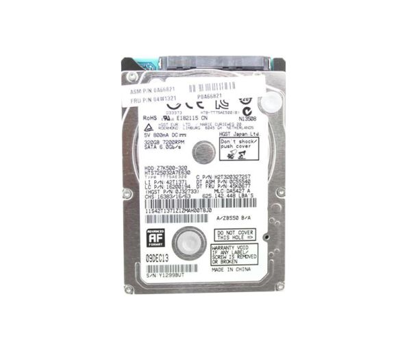 04W1321 Lenovo 320GB 7200RPM SATA 6Gbps 2.5-inch Hard Drive
