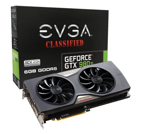 06G-P4-4998-KR EVGA Nvidia GeForce GTX 980 Ti ACX 2.0+ 6GB GDDR5 384-Bit PCI Express 3.0 x16 Video Graphics Card