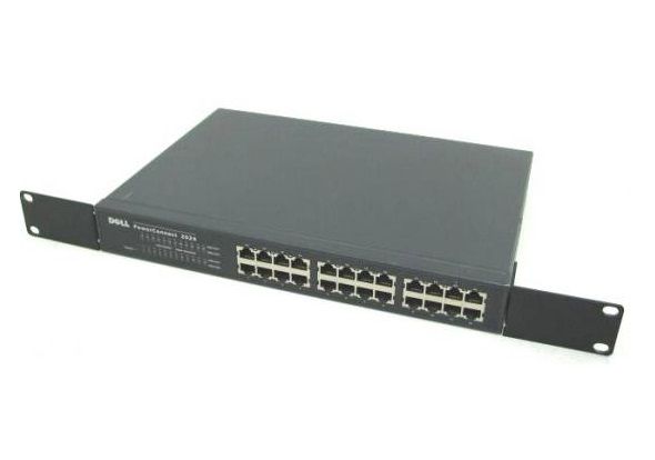 07H969 Dell PowerConnect 2024 24-Ports 10/100Base-T Fast Ethernet Rack-Mountable Unmanaged Switch