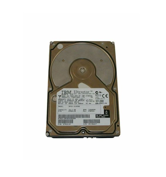 07N3110 IBM Ultrastar 36LP 18.3GB 7200RPM Ultra-160 SCSI 4MB Cache 68-Pin 3.5-inch Hard Disk Drive