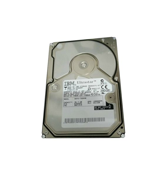 07N3832 IBM 36GB 10000RPM Ultra-160 SCSI 80-Pin 3.5-inch Hard Disk Drive