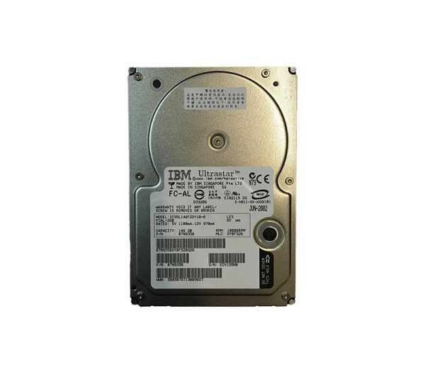07N9350 IBM 146.8GB 10000RPM Fibre Channel 8MB Cache 3.5-inch Hard Disk Drive