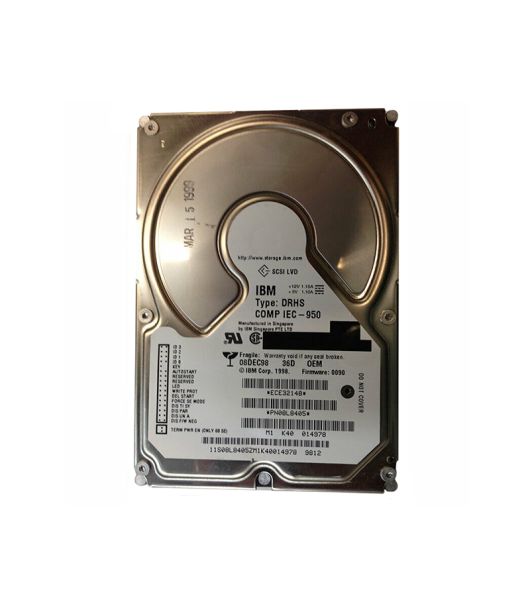 08L8405 IBM Ultrastar 36XP 36.4GB 7200RPM Ultra2 Wide SCSI 80-Pin 4MB Cache 3.5-inch Hard Drive