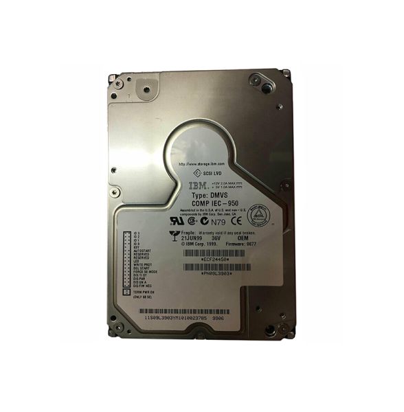09L3903 IBM Ultrastar 36ZX 36.7GB 10000RPM Ultra2 Wide SCSI 80-Pin 2MB Cache 3.5-inch Hard Drive