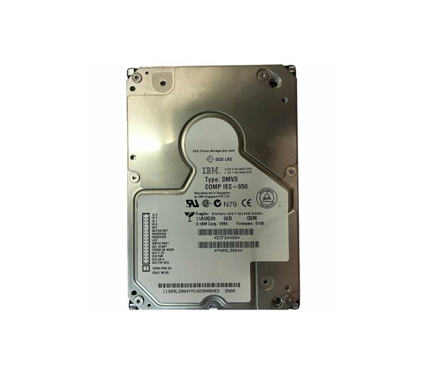 09L3904 IBM Ultrastar 36ZX 36.7GB 10000RPM Ultra2 Wide SCSI 80-Pin 2MB Cache 3.5-inch Hard Drive