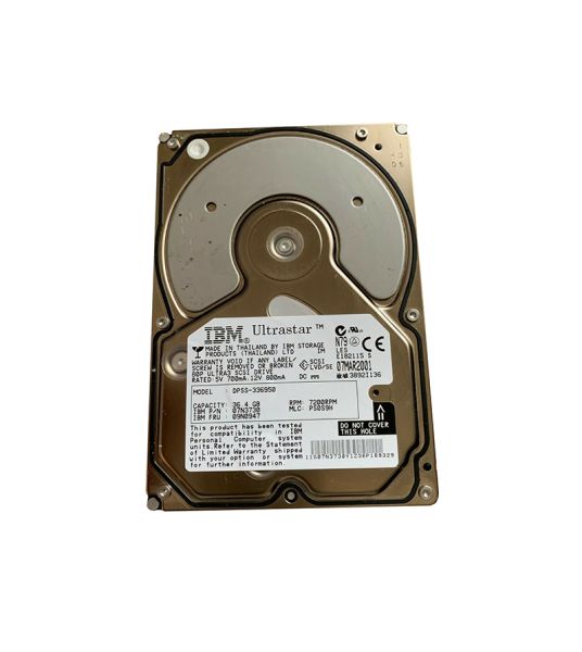 09N0947 IBM 36GB 7200RPM Ultra-160 SCSI Hot-Swappable 80-Pin 3.5-inch Hard Drive
