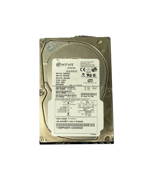 09P4429 IBM 18.2GB 10000RPM Ultra-160 SCSI 68-Pin 3.5-inch Hard Drive