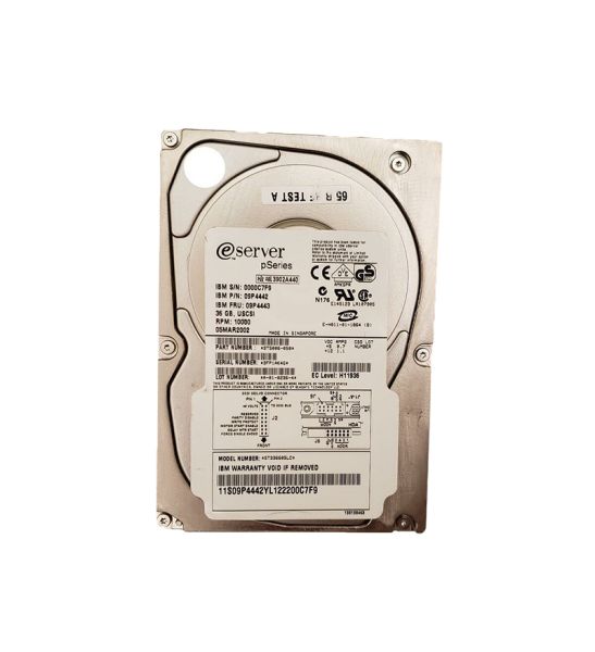 09P4442 IBM 36.7GB 10000RPM Ultra-320 SCSI 80-Pin 8MB Cache 3.5-inch Hard Drive