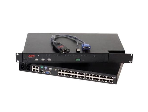 09RV6M Dell PowerEdge 1082DS 8 x Ports RJ-45 + 1 x Port VGA + 1 x Port BD-9 Female + 4 x Ports USB 2.0 Remote KVM Console Switch