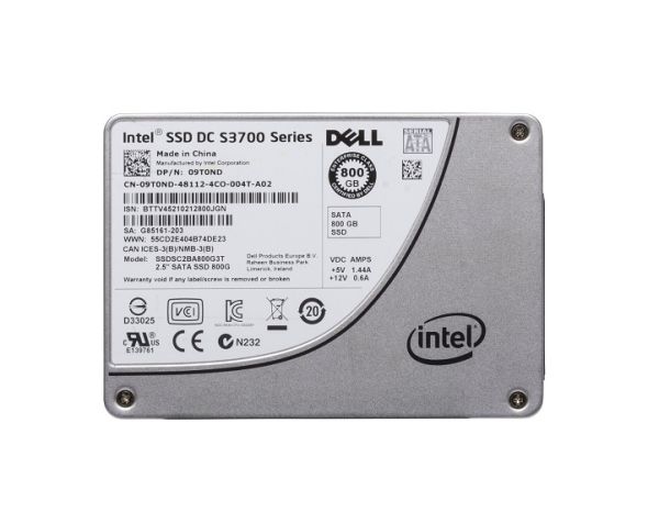 09T0ND Dell 800GB SATA 6Gb/s 2.5-inch MLC Solid State Drive