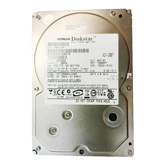 0A33693 Hitachi Deskstar T7K500 500GB 7200RPM SATA 3Gb/s 8MB Cache 3.5-inch Hard Drive