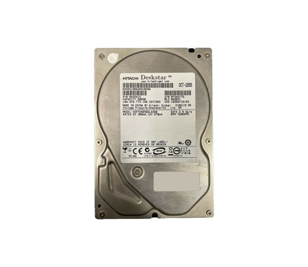 0A35415 Hitachi DESKSTAR 500GB 7200RPM 16MB Cache SATA 3GB/s 7-Pin Hard Drive