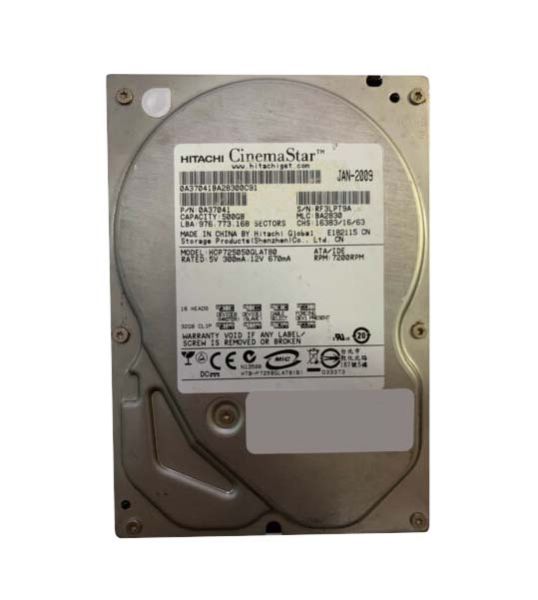 0A37041 Hitachi CinemaStar P7K500 500GB 7200RPM ATA-133 8MB Cache 3.5-inch Hard Drive