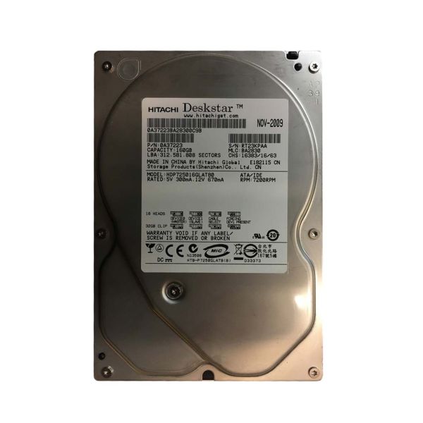 0A37223 Hitachi Deskstar P7K500 160GB 7200RPM ATA-133 8MB Cache 3.5-inch Hard Drive