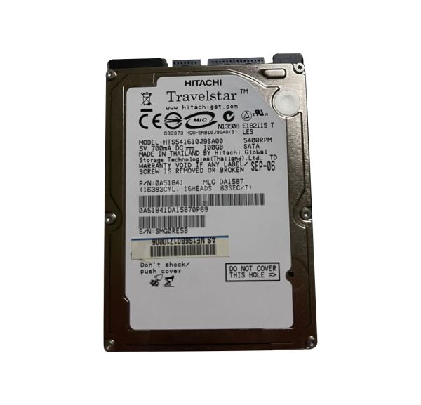 0A51841 Hitachi Travelstar 5K160 100GB 5400RPM SATA 1.5Gb/s 8MB Cache 2.5-inch Hard Drive