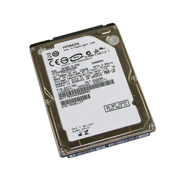 0A71702 Hitachi Travelstar 5K500.B 250GB 5400RPM SATA 3Gb/s 8MB Cache 2.5-inch Hard Drive