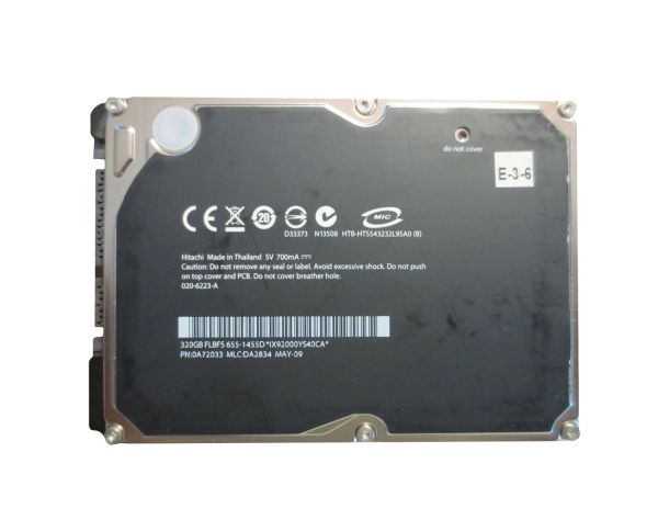 0A72033 Hitachi Travelstar 5K320 320GB 5400RPM SATA 1.5Gb/s 8MB Cache 2.5-inch Hard Drive