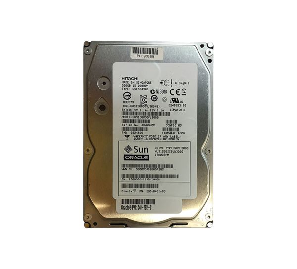 0B24509 Sun 300GB 15000RPM SAS 6Gb/s 64MB Cache 3.5-inch Hard Drive