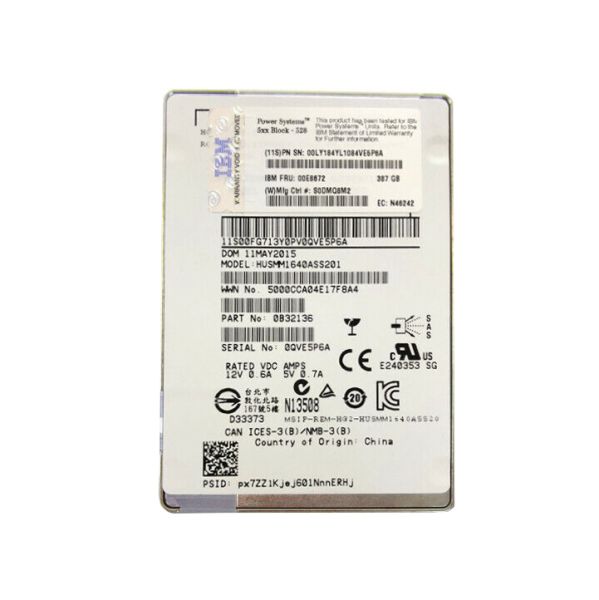 0B32136 Lenovo 400GB SAS 12Gb/s 2.5-inch SED
