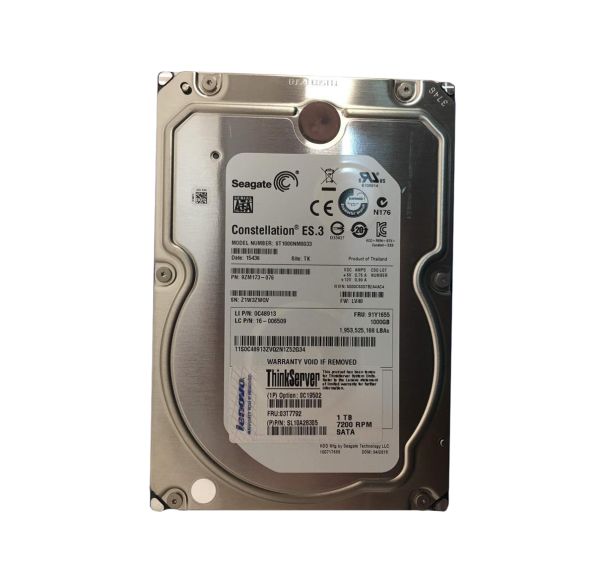 0C19502 Lenovo 1TB 7200RPM SATA 6Gb/s 3.5-inch Enterprise Hard Drive